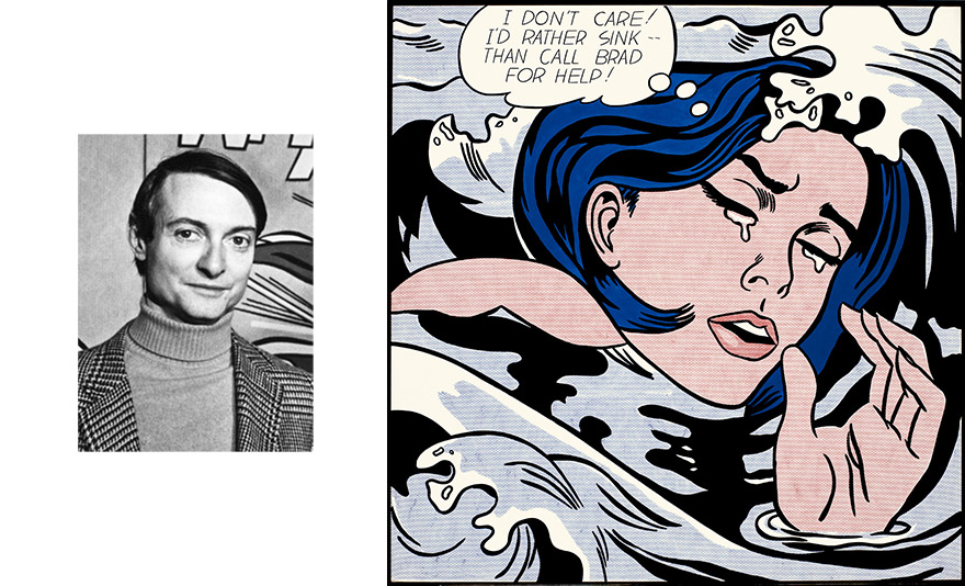 Pop Art Print Drowning Girl by Roy Lichtenstein