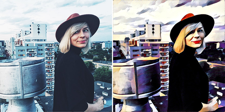 Aplikacja Prisma Pani Lisowa Portret